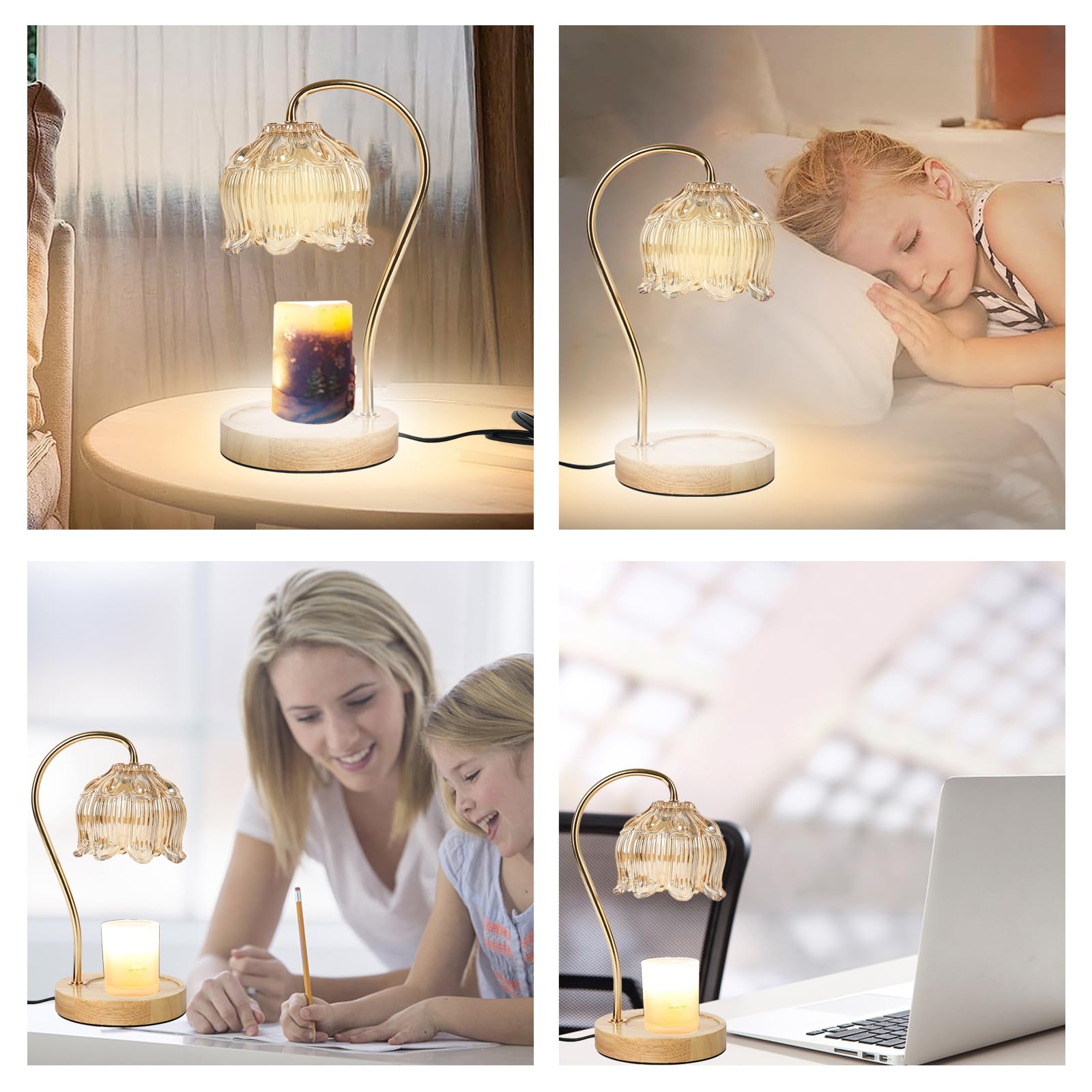 2 in 1 Kaarsenwarmer Lamp, Elektrische Geurlamp Geurlicht, Kaarswarmer Wassmeltwarmer met Timer en Dimmer, Oliebrander Diffuser, Geurwas, Geschenken 2 in 1 Kaarsenwarmer Lamp, Elektrische Geurlamp Geurlicht, Kaarswarmer Wassmeltwarmer met Timer en Dimmer, Oliebrander Diffuser, Geurwas, Geschenken