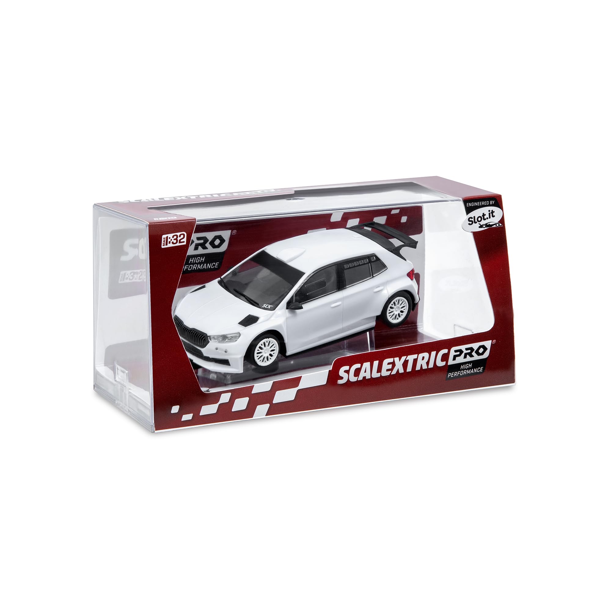 SCALEXTRIC - Vehículo de Carreras Classic - Coche Slot - Escala 1:32 (Skoda Fabia RS Rally2 - Slot.it Scalextric Pro - High Performance)