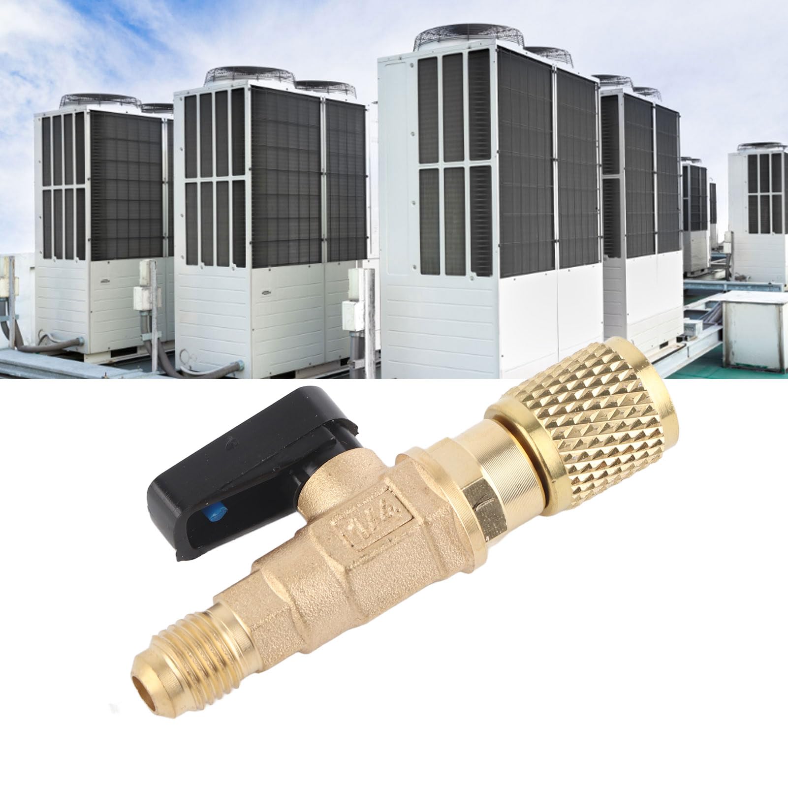 Kompaktowy Zawór Kulowy Czynnika Chłodniczego do Klimatyzacji do Adaptera R22 1/4 Cala SAE do Zaworów Kranowych Systemu Mini Split z Adapterami Zbiornika Czynnika Chłodniczego