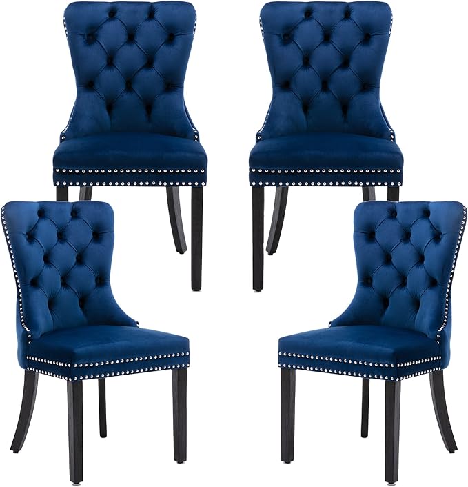 civama Dining Chairs Set of 4, Velvet Nikki Collection