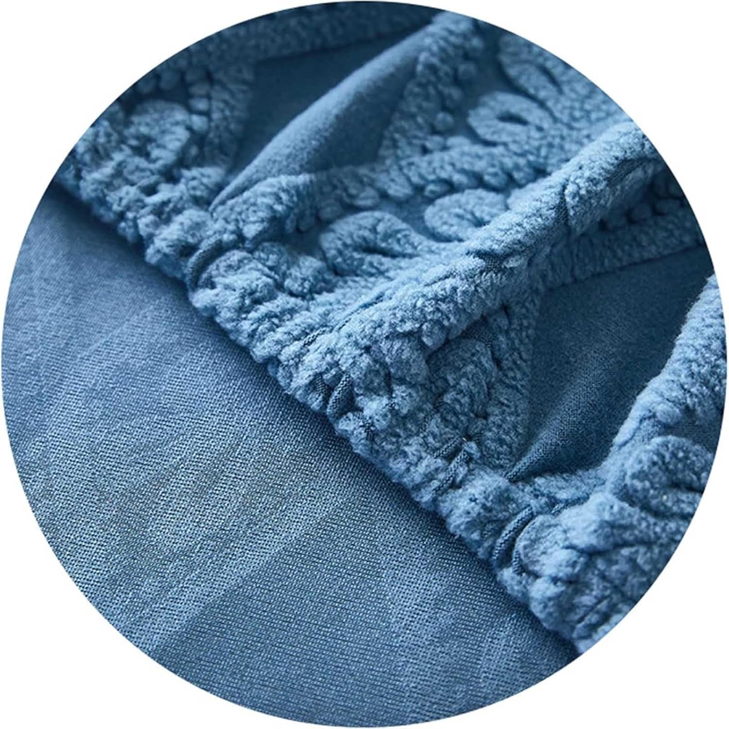 N/A Thickened Polyester Jacquard Bed Headboard Slipcover Sets, for Double Bed/Small Double, All-Inclusive Elastic Headboard Protection Cover,B,150cm