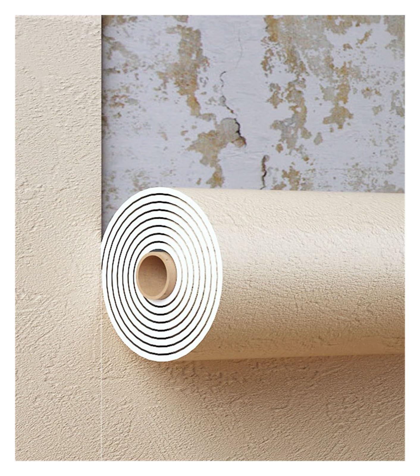 Rivestimento murale stacca e incolla, rotolo di carta da parati autoadesiva spessa 2 mm, piastrella for alzatina con struttura in pietra for pareti in stile cucina(Yellow2,60x120cm/23.6x47.2in)