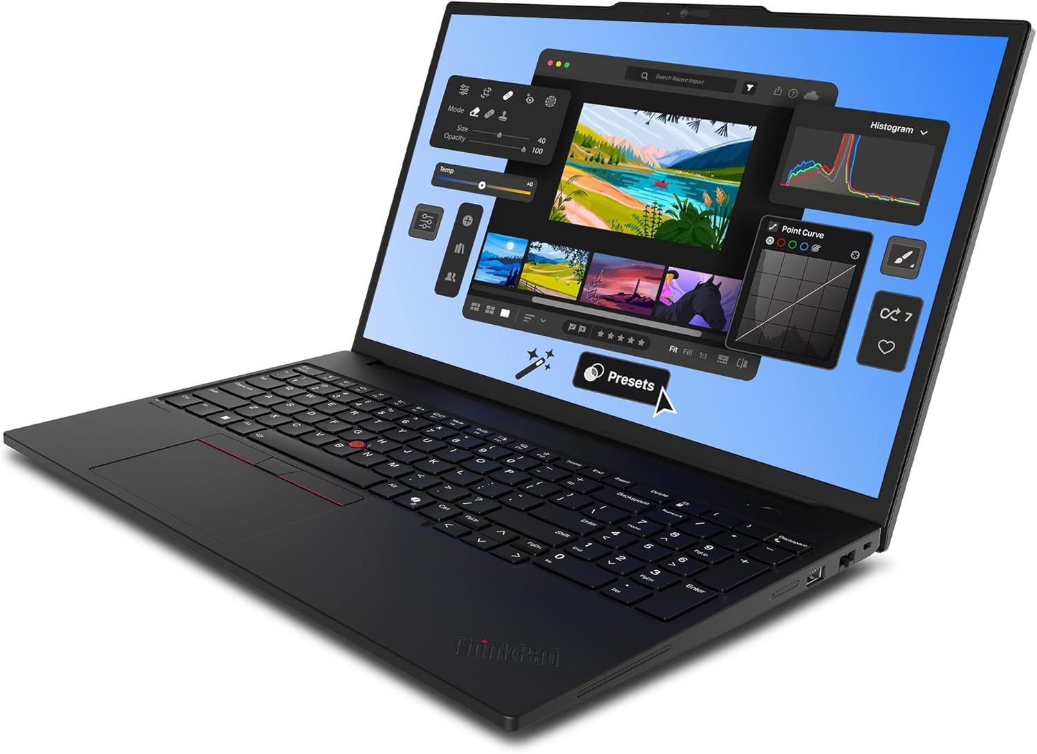 Lenovo ThinkPad P16s Gen 4 Mobile Workstation, Intel Ultra 7-255H, 64 GB DDR5 RAM, 2 TB PCIe SSD, 16" WQUXGA (3840x2400) OLED Touchscreen, Nvidia G-Force RTX PRO 500, Backlit Keyboard, W11 Pro, Black