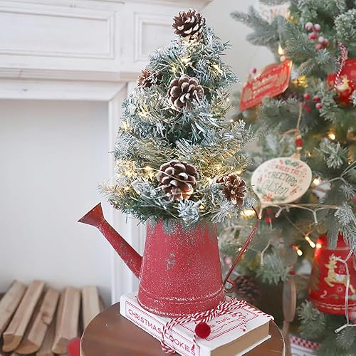 Miniatura 9 de Linda regadera pequeña para plantas de interior, de metal, para plantas al aire libre, bonsái, flores decorativas (verde, 1.5 L, 50.7 onzas)