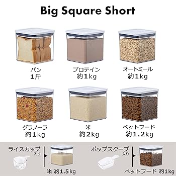 OXO ポップコンテナ 6個セット プラスチック保存容器 3119400.jpg