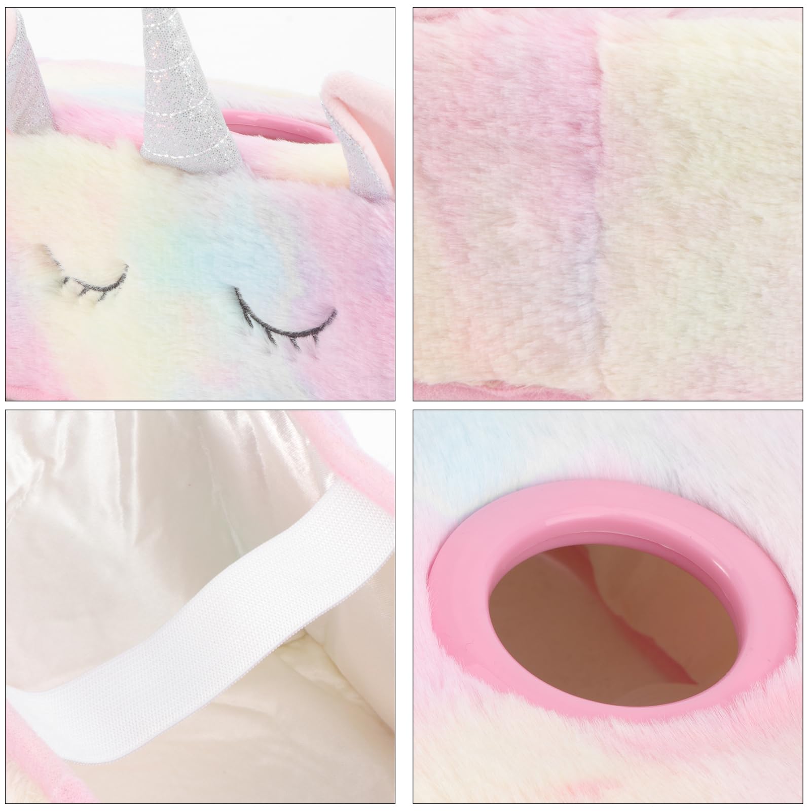 WOONEKY Einhorn-Taschentuchspender Plüsch Baumwolle Serviettenhalter Kreative Tissue Box Abdeckung Für Zuhause Büro Geschäft