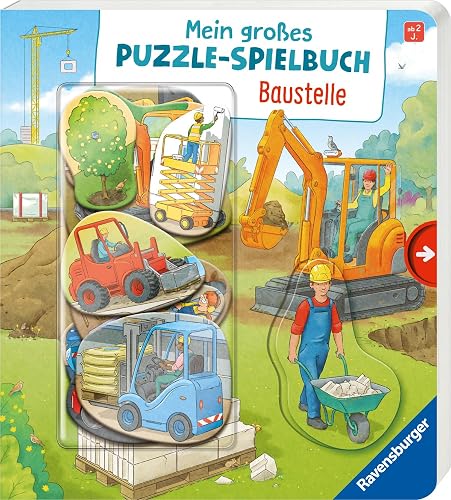 Mein großes Puzzle-Spielbuch: Baustelle