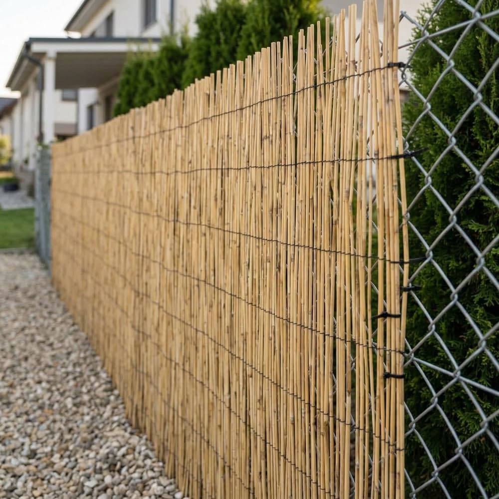 Arelle Privacy Plus – Arella Frangivista in Canne Naturali tipo Bambù, Canniccio per Balcone e Recinzione - Cm. 200x300