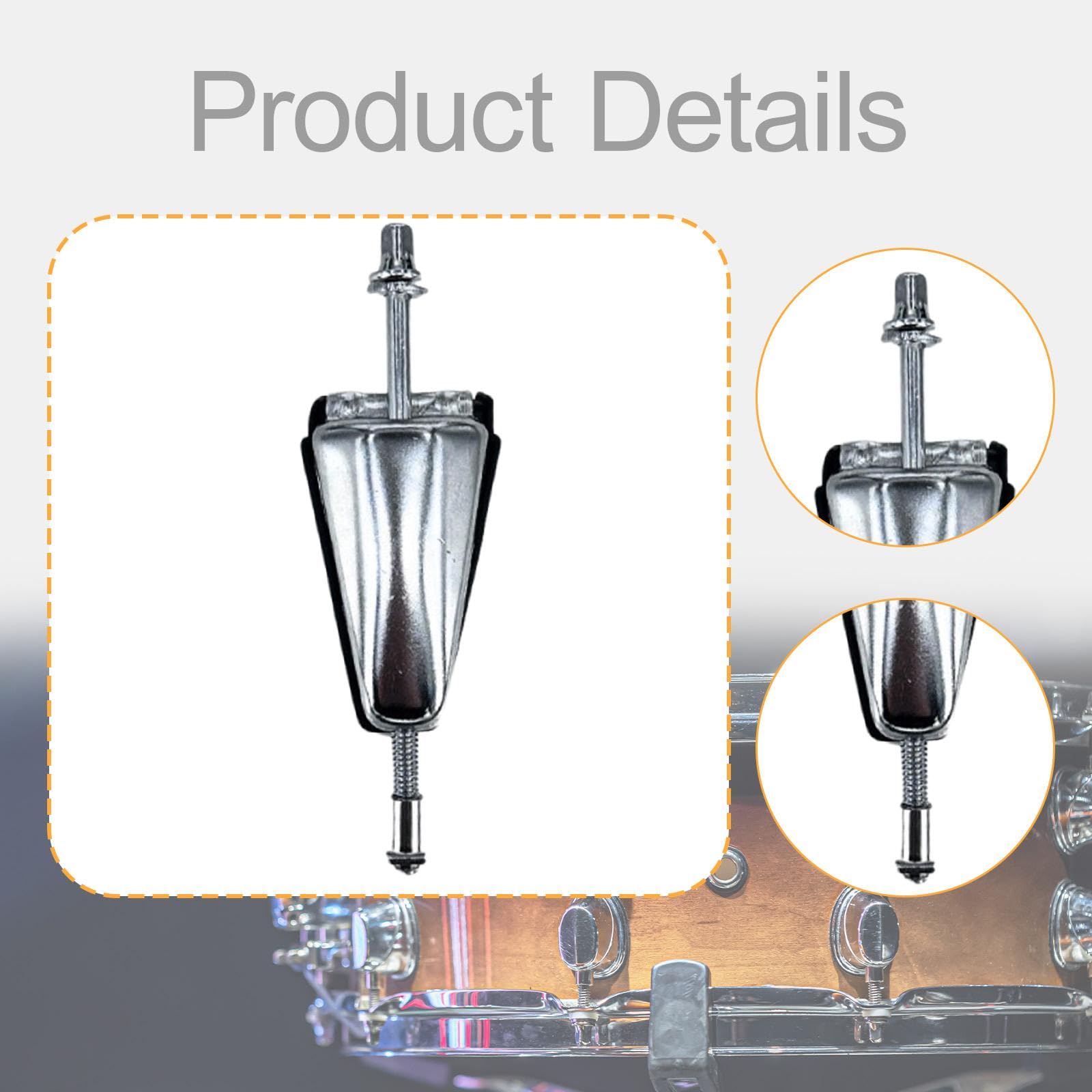 DYNWAVE Drum Claw Hook,Bass Drum Parts with Screw,Professional Spares Mount Repair Accessory Tool,Hardware Wear Resistant Tension Rod