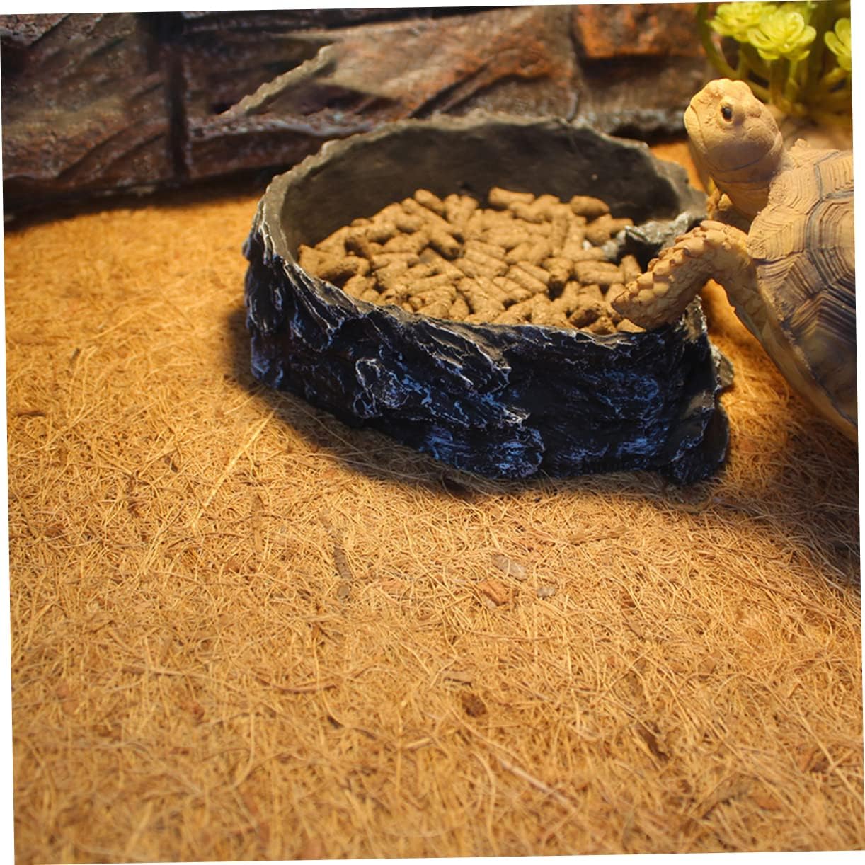 ibasenice Coconut Fiber Reptile Carpet Mat Turtle Tank Liner for Lizards Snakes Tortoises Comfortable Substrate for Reptile Terrariums and Easy Waste Cleanup