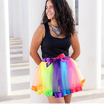 Rainbow Tutu Plus Size Short Tutu 921 Plus Size Women's Adult Maxi