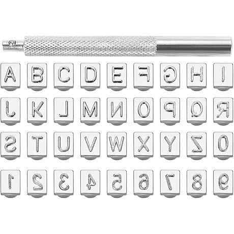 Yoption Leather Letter Stamping Tools