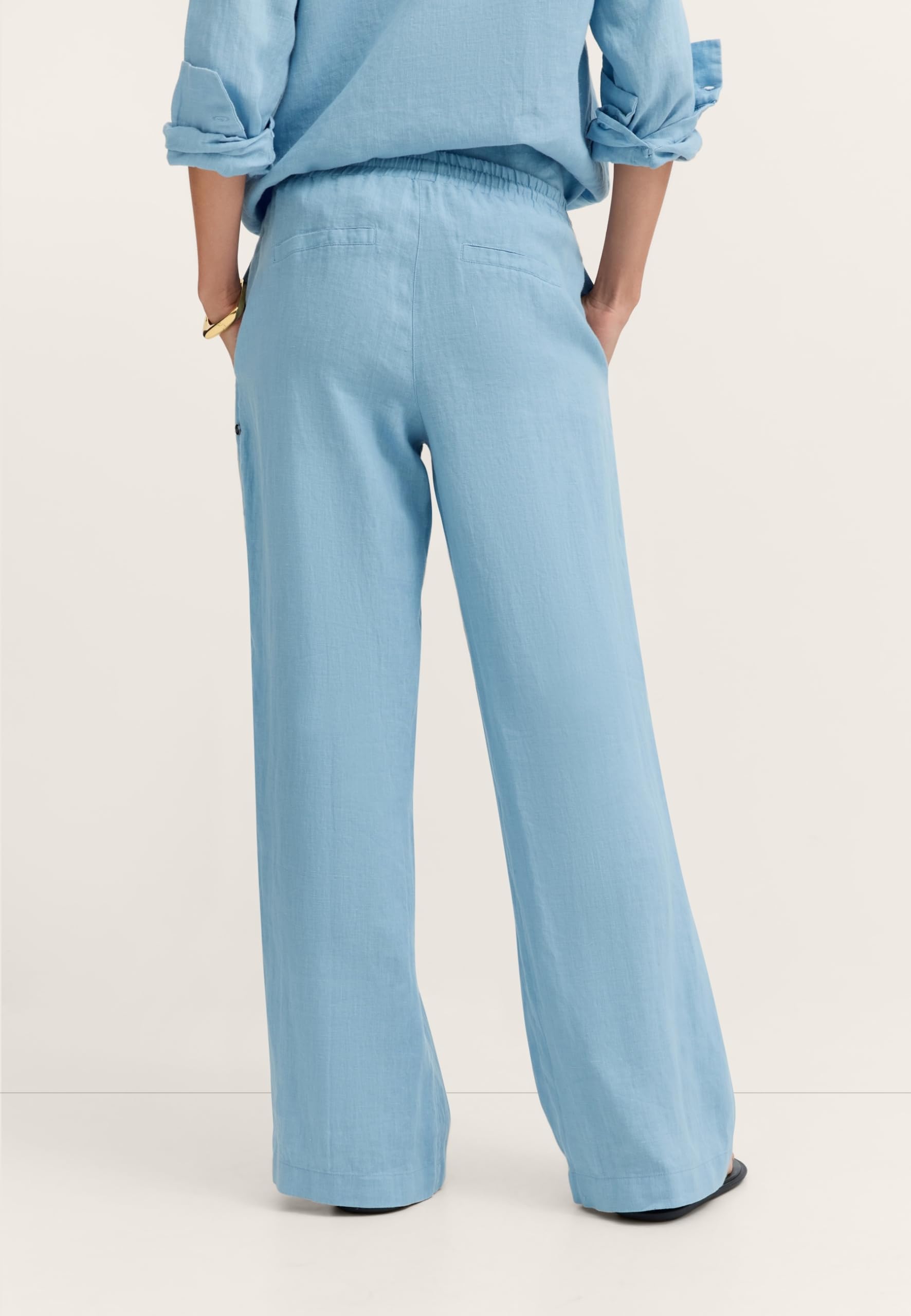 bugatti Damen Leinenhose W2337-13034 | Modern Fit mit entspannter Bundlösung