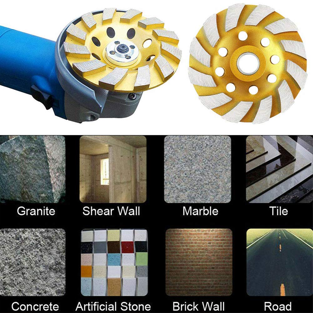 Diamentowe ściernice garnkowe, diamentowe ściernice garnkowe 4-calowe, tarcze do rzeźbienia w drewnie, miskowate, do betonu, granitu, kamienia, ceramiczne, elektronarzędzia