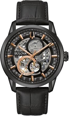 Bulova 98A283 Mens Automatic Mechanical Skeleton Classic Wristwatch
