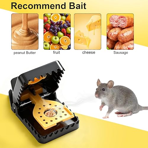 Miniatura 6 de Versión actualizada 2025 Paquete de 6 trampas para ratones, trampas grandes para ratones para interiores para el hogar, trampas para ratones de alta
