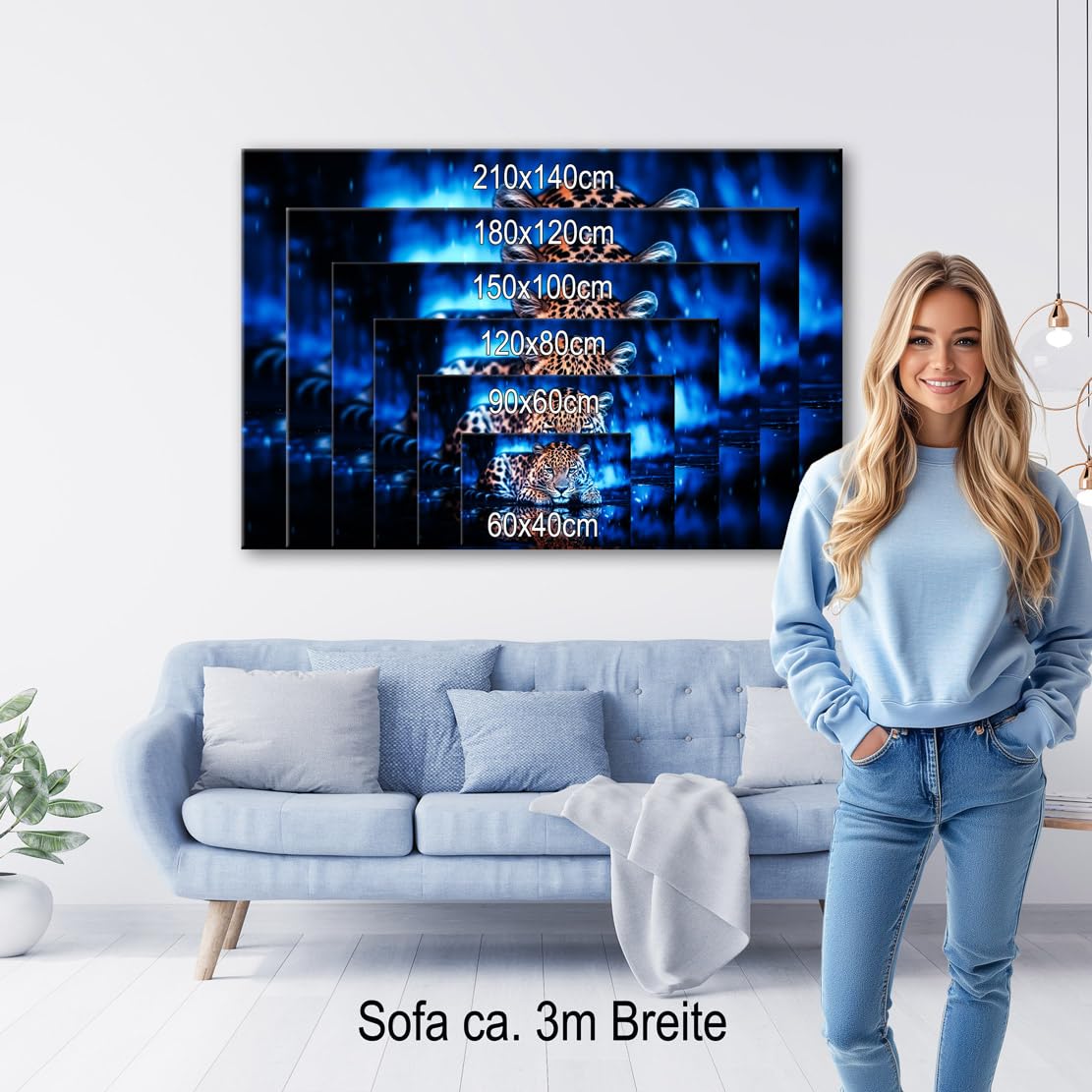 Kunstgestalten24 | Audrey Hepburn Bild Kunst Spruch Zitat | Leinwand Bild | Wohnzimmer bilder | Wandbilder | Wanddeko | XXL Bilder auf Leinwand | Moderne Bilder | Hochwertige Kunstdrucke