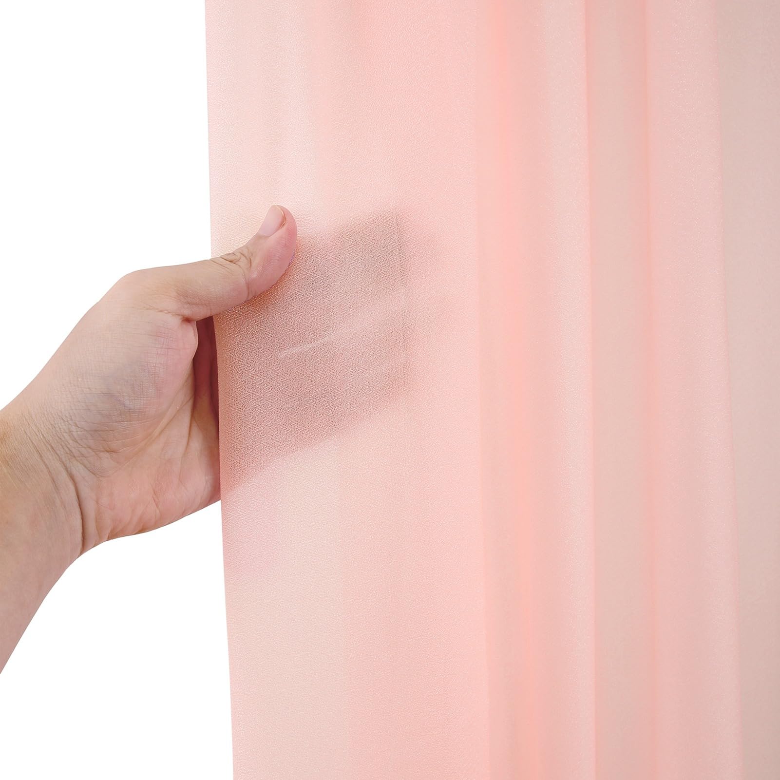 2 Panel Wedding Arch Draping Fabric Wedding Arch Chiffon Fabric Drapery Wedding Drapery Arch for Wedding Ceremony Party Ceiling Decor(#4) - Image 9