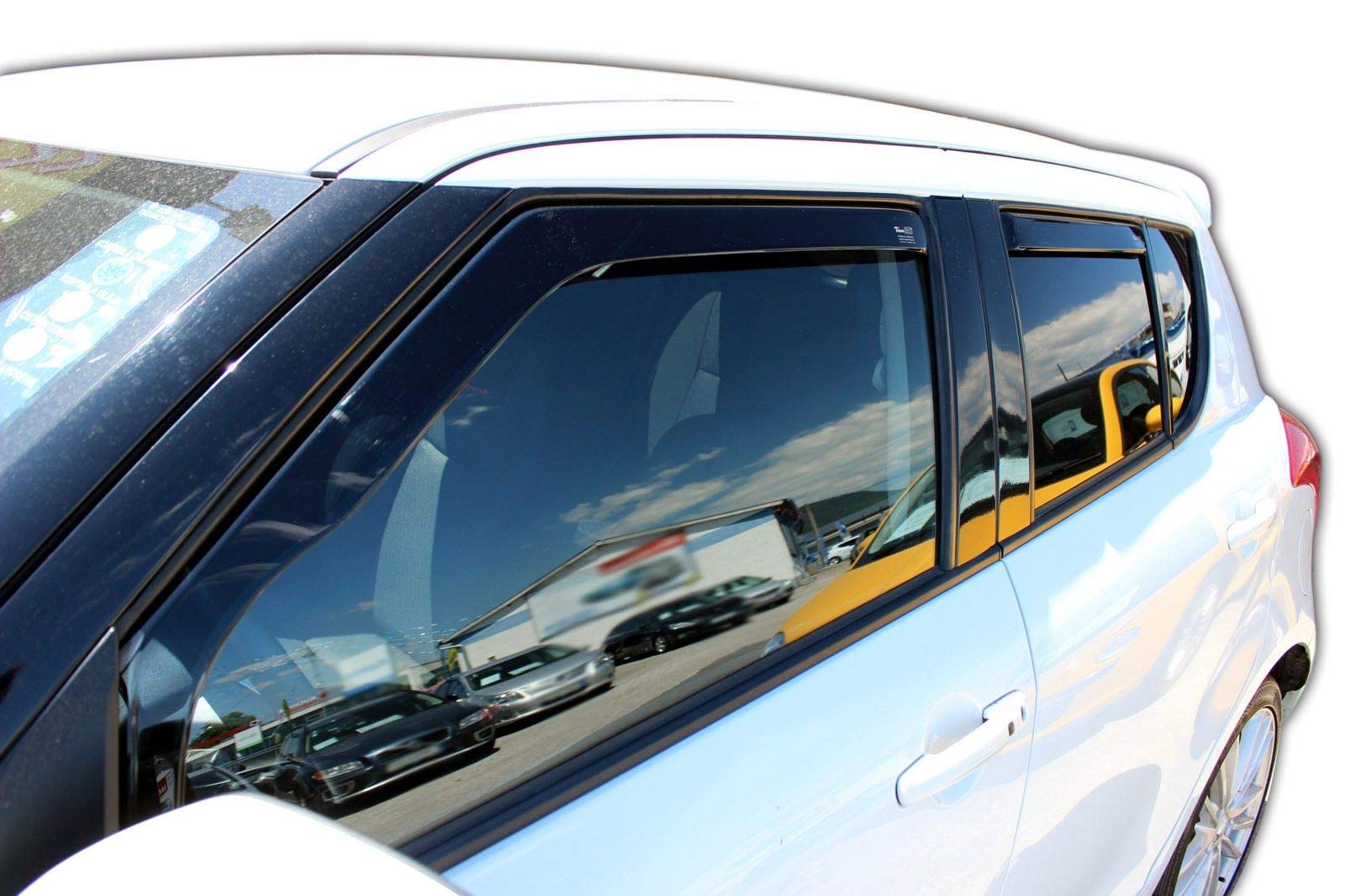 Heko Déflecteurs D'Air Compatible Renault Clio 3 3 Portes 2005-2012 - Lot 2 Pièces