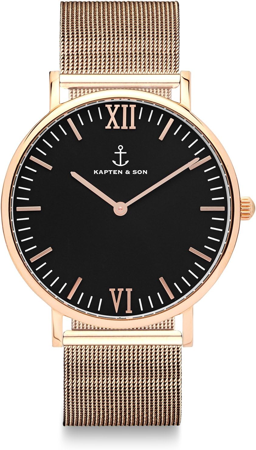 Campus Gold Mesh Watch - White