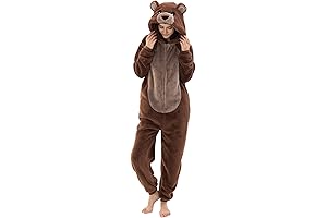 Snug Fit Unisex Adult Bear Onsie Pajamas
