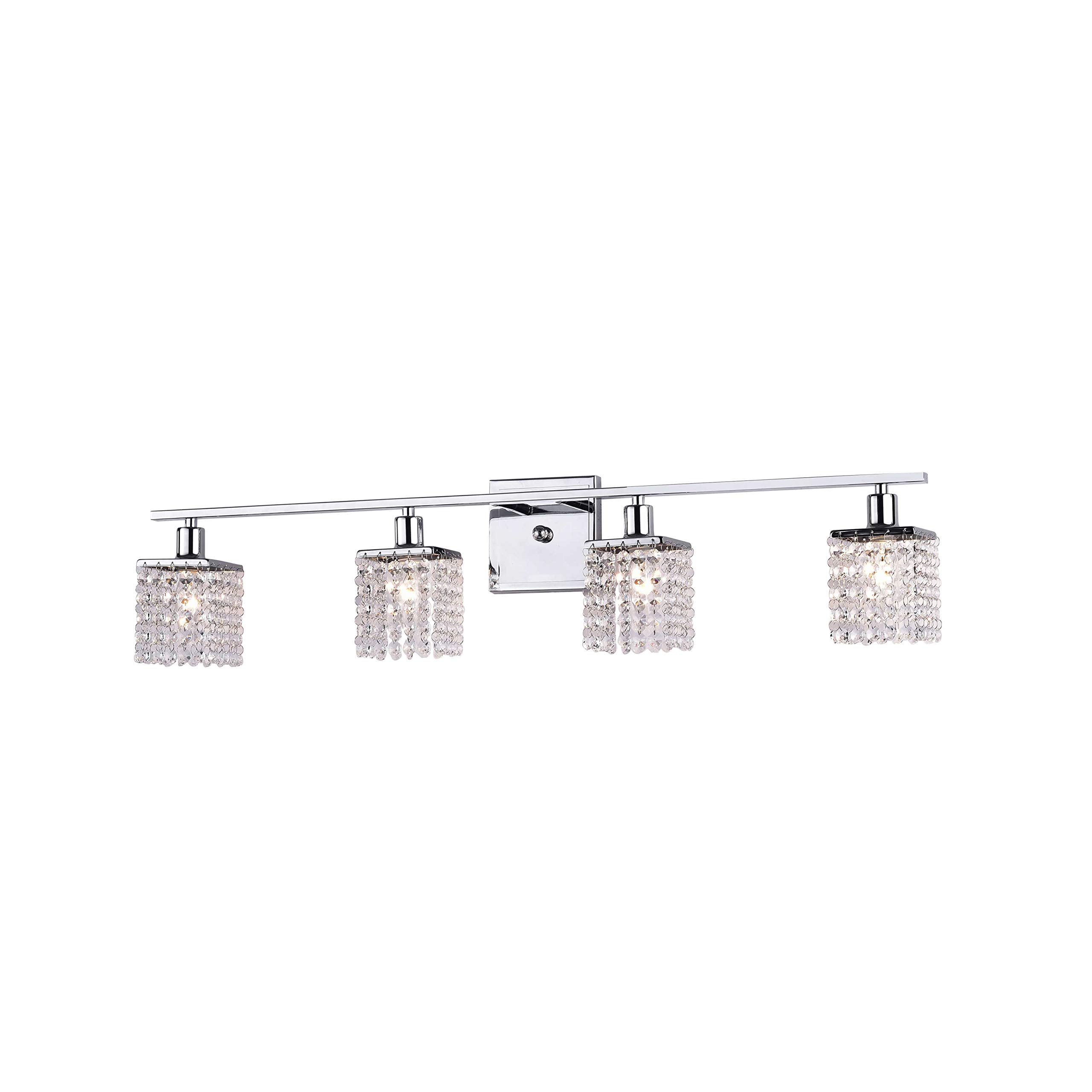 Jojospring Otis Designs 4-Light Chrome/Crystal Wall Sconce