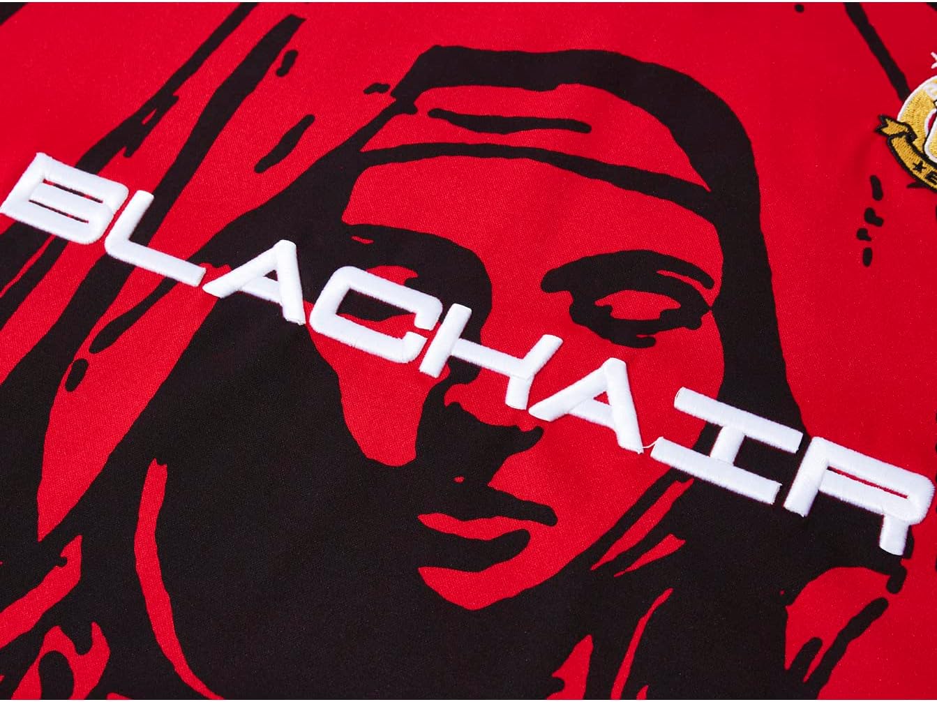 Streetwear Mens Oversized Polo Shirt Virgin Mary Graphic Tops Unisex - Image 5