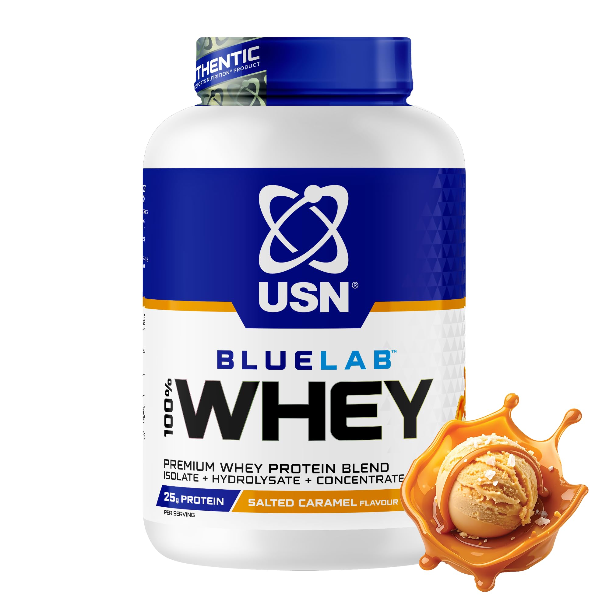 USN Blue Lab Whey (2000g) Salted Caramel - Proteins - Whey Protein Blend