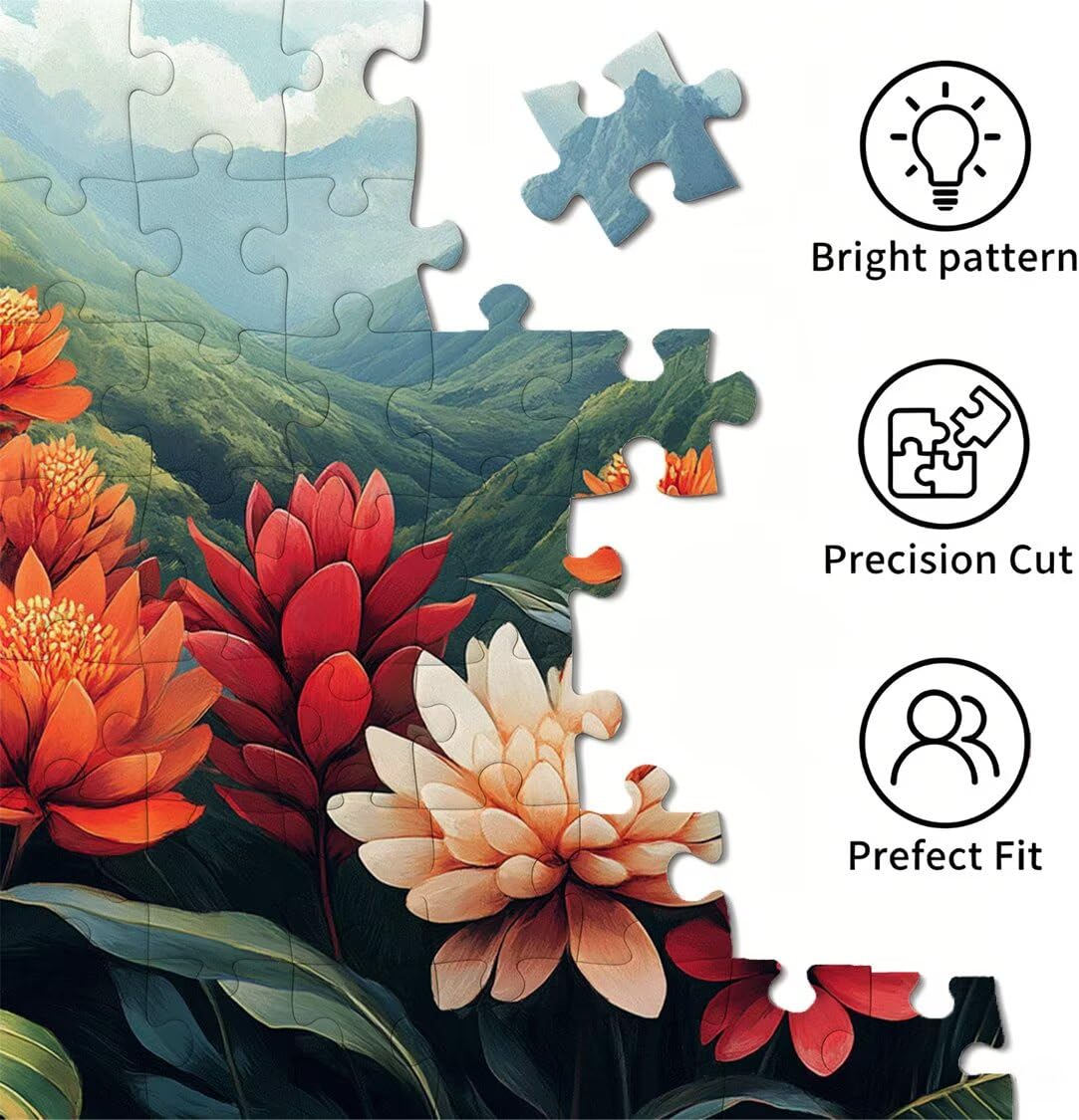 Puzzle dla dorosłych 6000, kwiat krajobrazu, 179 x 105 cm, n-326
