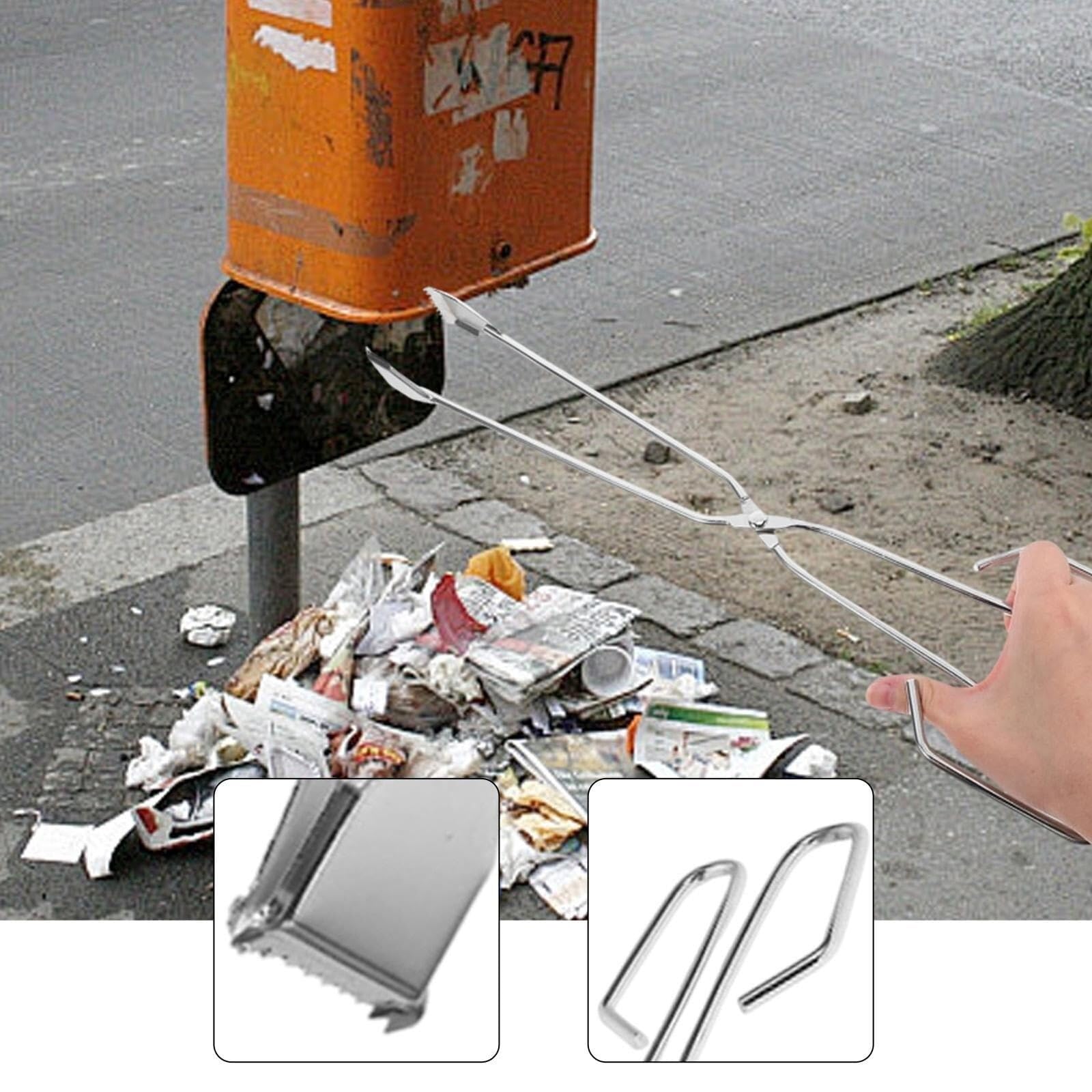 Pinza Raccogli Oggetti Resistente Pinza Dentata for Raccoglitore di Rifiuti, Strumento Raccolta Multiuso Pinza Antiscivolo(58cm)
