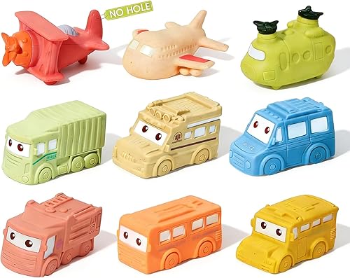 Juguetes de baño para bebés, paquete de 9 unidades, juguetes de baño flotantes, sin moho, para bebés de 6 a 12 años y niños de 1 a 3 años, juguetes