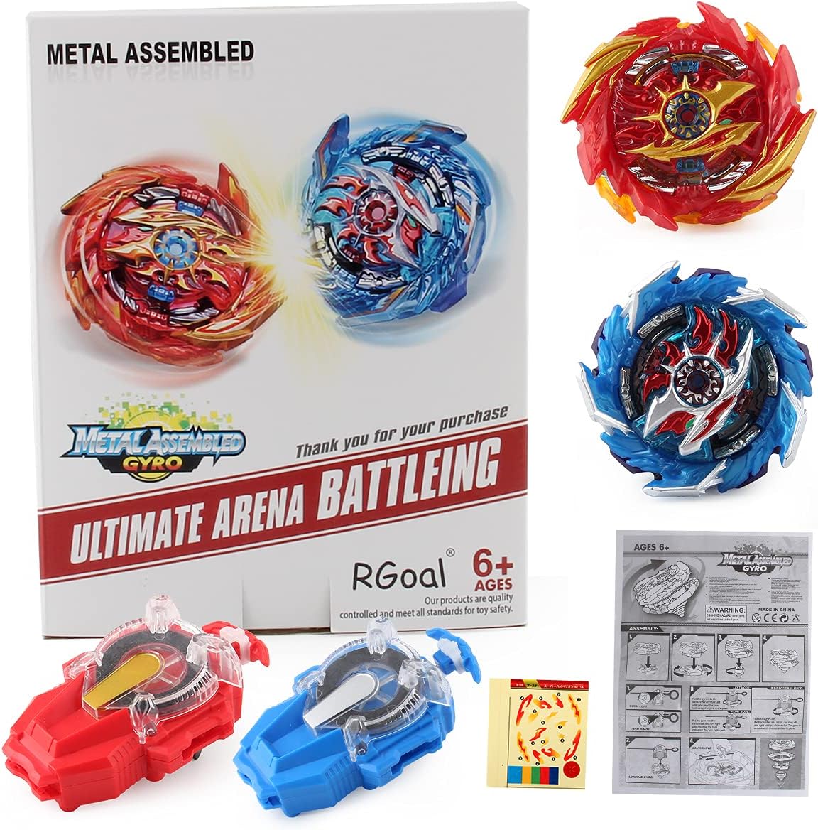 Bey Battle Evolution Attack Battling Tops Burst Gyro High Performance Starter Set with Launcher (2 in 1)