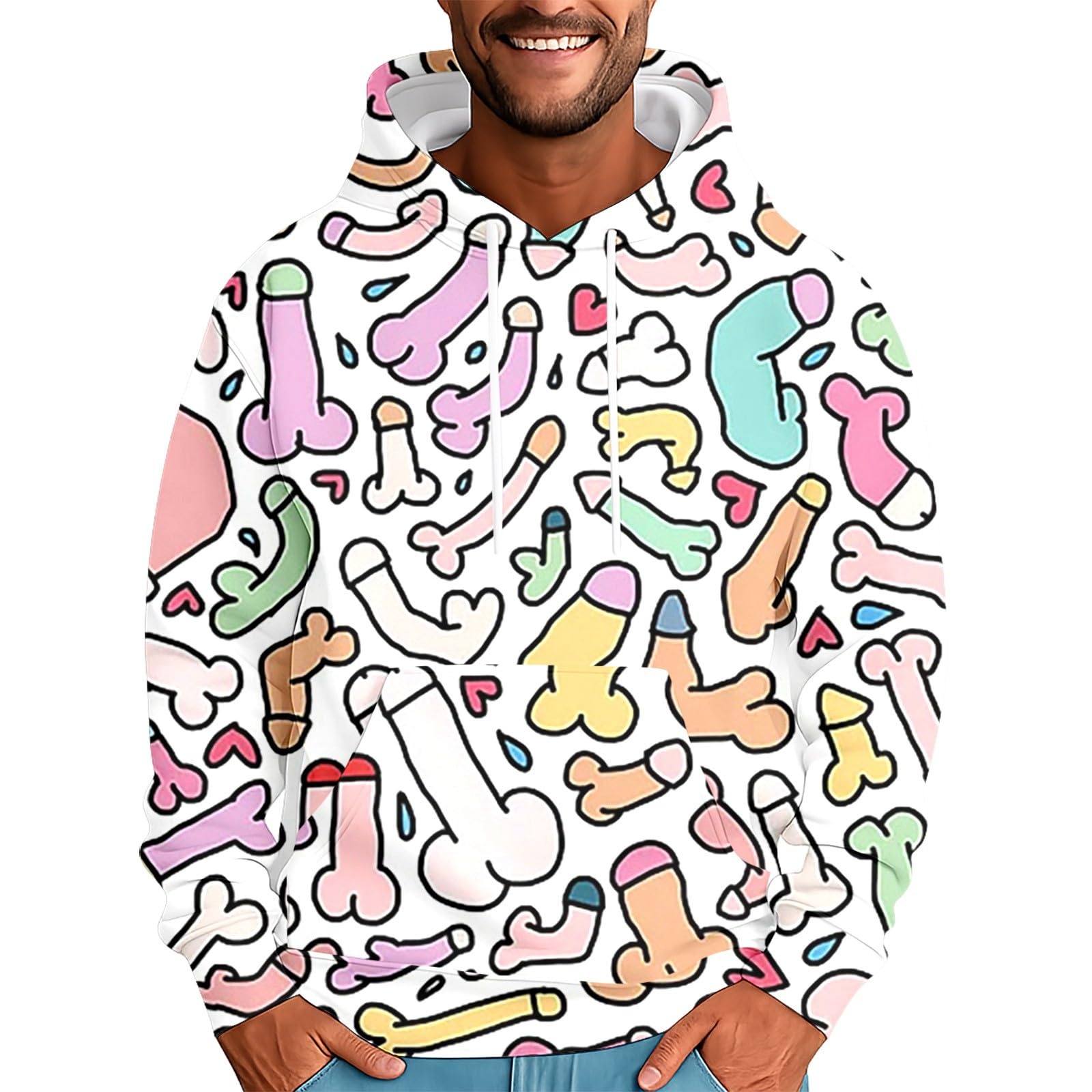 Veste à capuche homme en molleton chaud pull zippé noir - 3