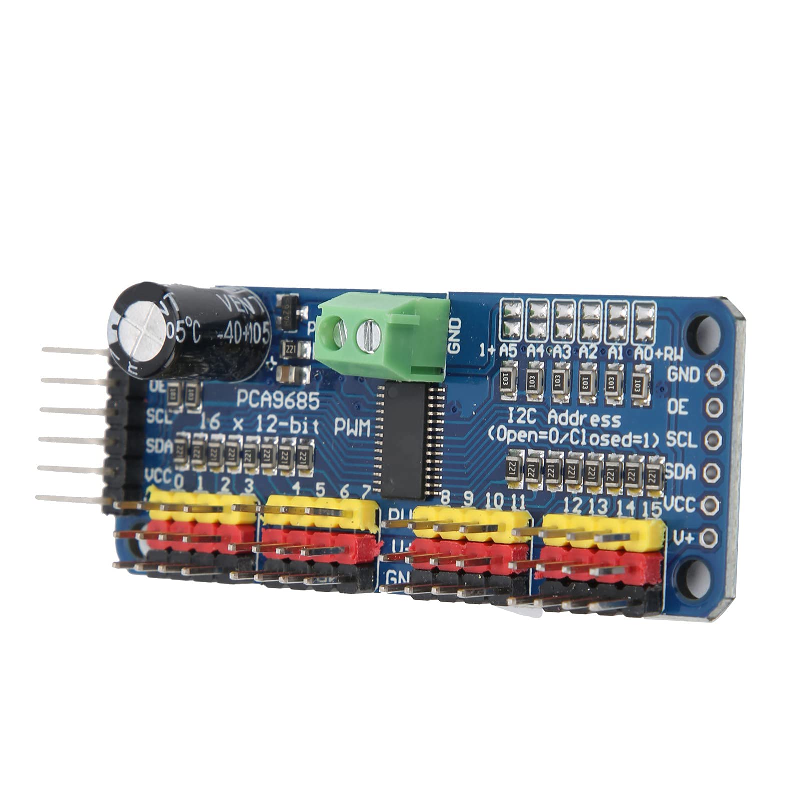 PWM Servo Driver Board z 16-kanałowym Napędem Silnikowym, Odpowiedni dla Entuzjastów Robotyki