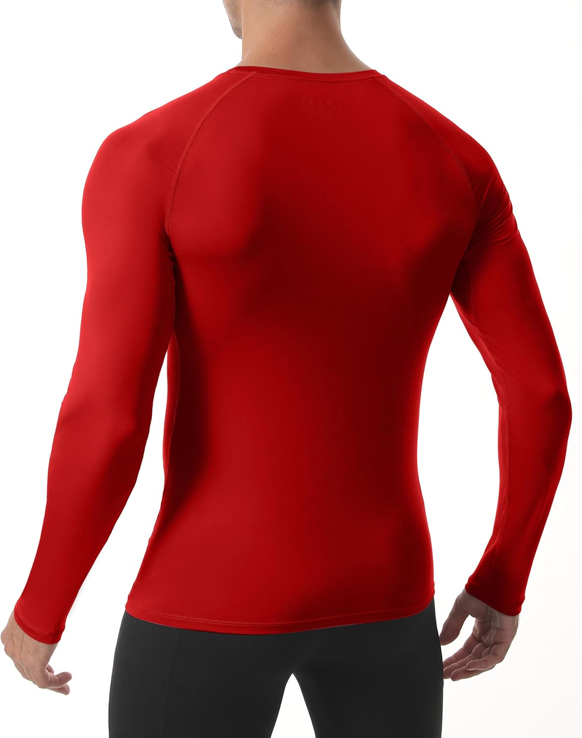 3 Pack Men's Compression Shirt, Long Sleeve Athletic Workout Shirts, Quick Dry Running Football Gym Base Layer Tops - Image 2