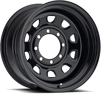 84 D Window 15x8 5x114.3/5x4.5" +6mm Gloss Black Wheel Rim