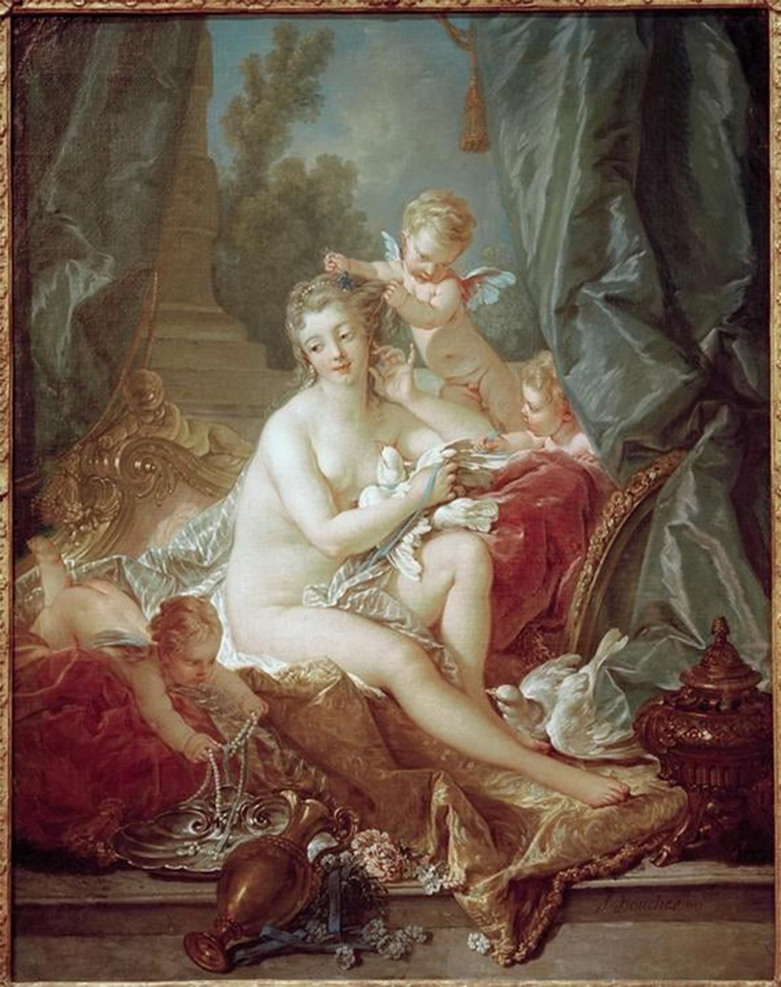POSTERIIk Vintage Print Pop Art Landscape Artwork The toilet of Venus by François Boucher Art Prints for Office Home Decor 60x90cm