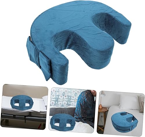 Miniatura 7 de OUNONA Cojín de asistencia para ancianos para pacientes postrados en cama, almohada ergonómica de apoyo giratorio, duradero, lavable a máquina