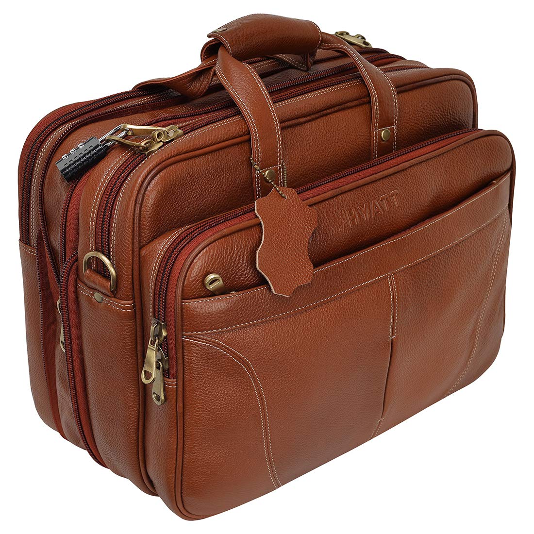 See full amazon price history chart for HYATT Leather Accessories 16 Inch Expandable Leather Laptop Briefcase Office Bags for Men (NDML0001) (TAN) HYATT Leather Accessories 16 Inch Expandable Leather Laptop Briefcase Office Bags for Men (NDML0001) (TAN) (B08ND6L61P) Amazon Price History, Amazon Price Tracker