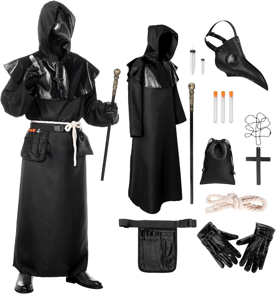 Amazon.co.jp: [Moerstar] 医師 コスチューム 鳥博士 ハロウィン