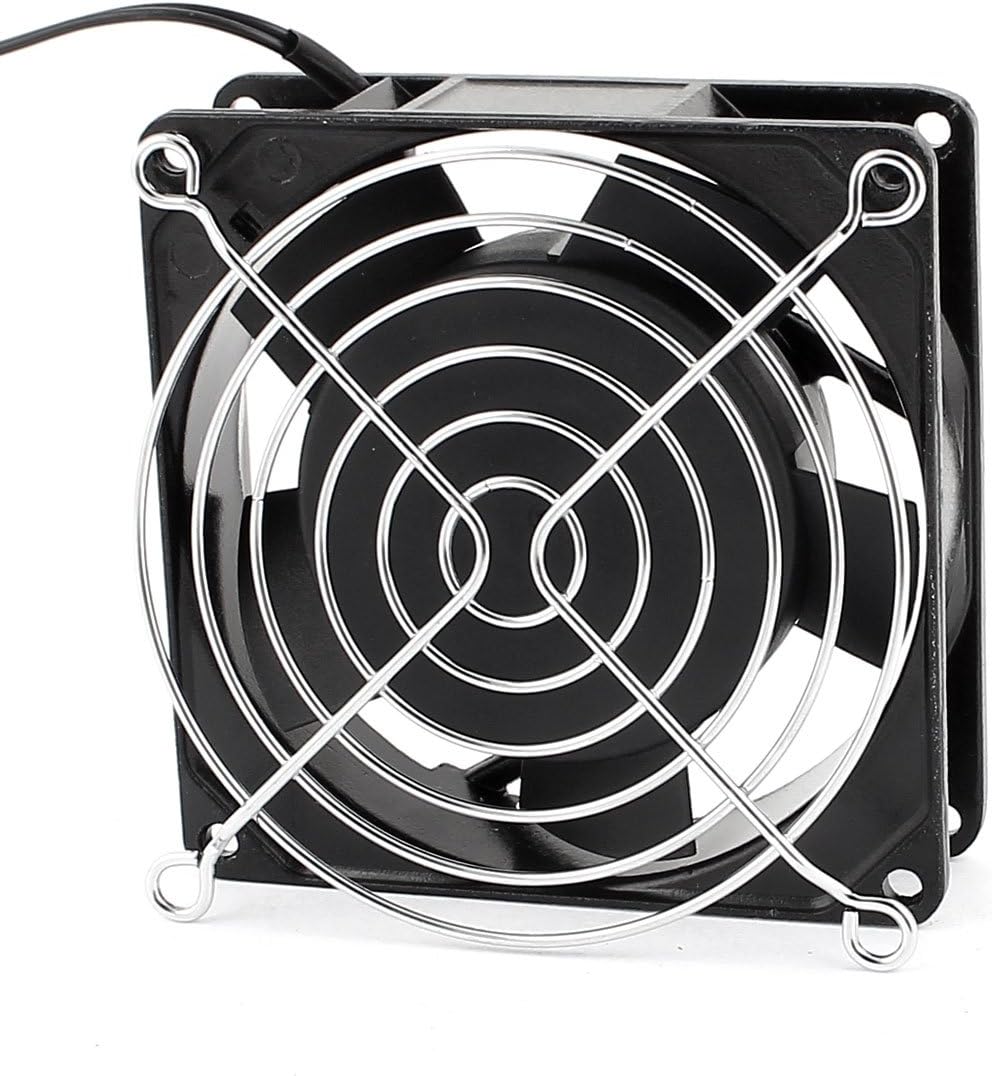 Aexit 92 x Electrical equipment 92 x 26mm 220V-240V 0.07A PC CPU Computer Cooling Fan w Metal Mesh