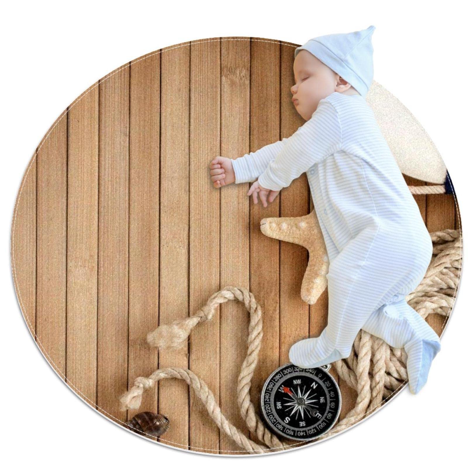 Alfombra de área de juego para niños redonda JDEZ alfombras infantiles para suelo habitación niña