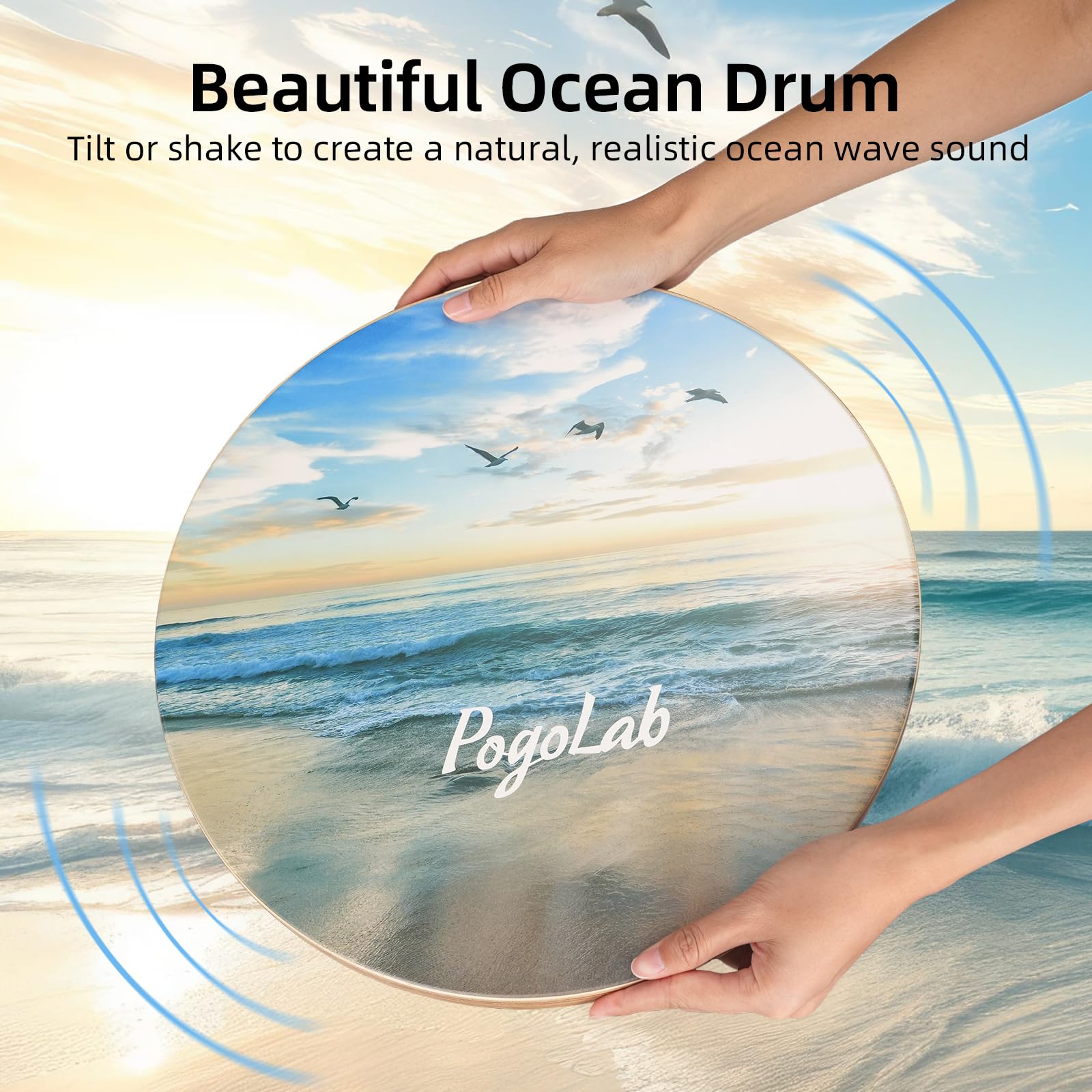 POGOLAB Ocean Drum 38,1 cm, strumento di meditazione di guarigione del