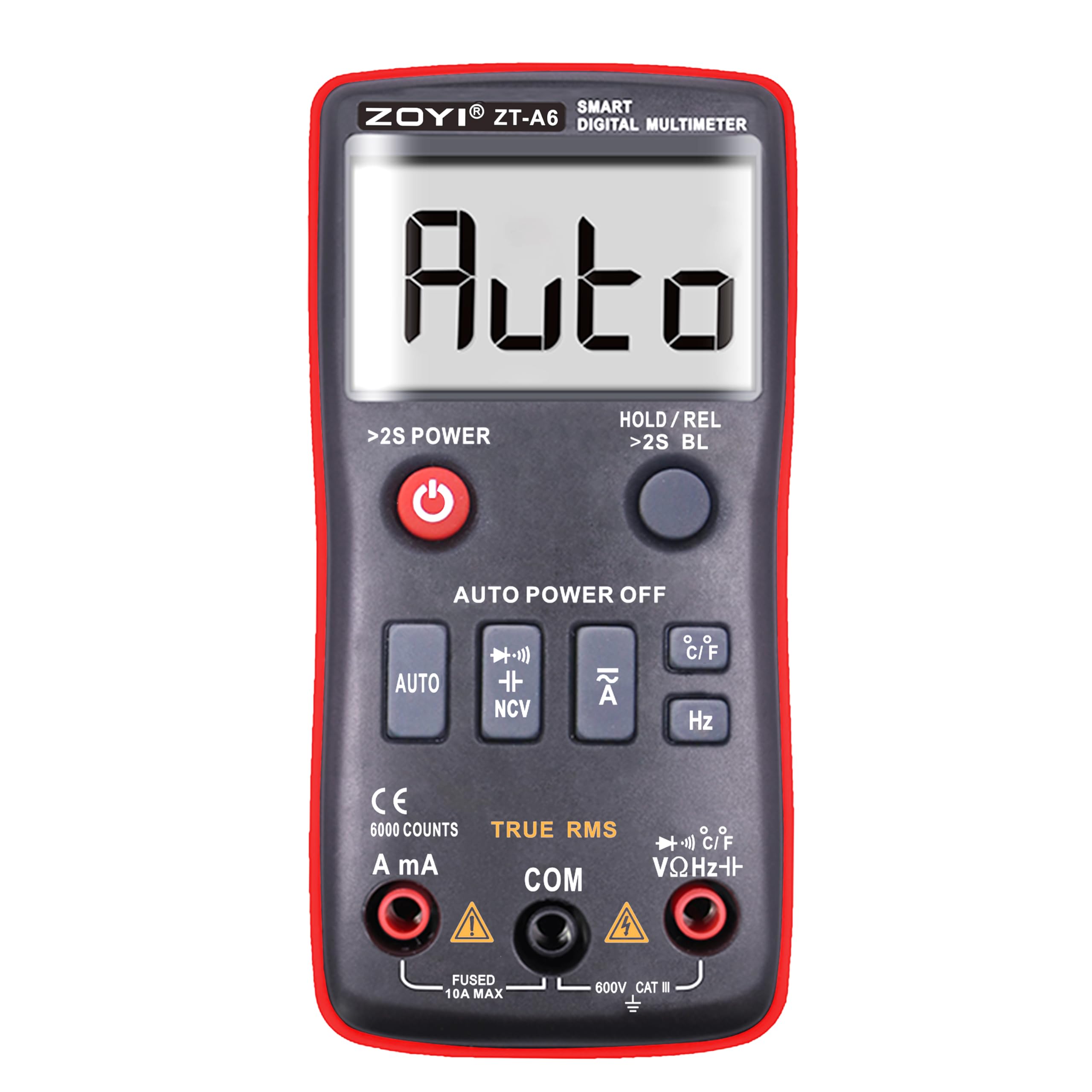 ZOYI ZT-A6 6000 Counts Digital Multimeter + Automatic Identification Mode+ Portable Multimeter With Button Design + Capacitance (B0D8TKWT1F) Amazon Price History, Amazon Price Tracker