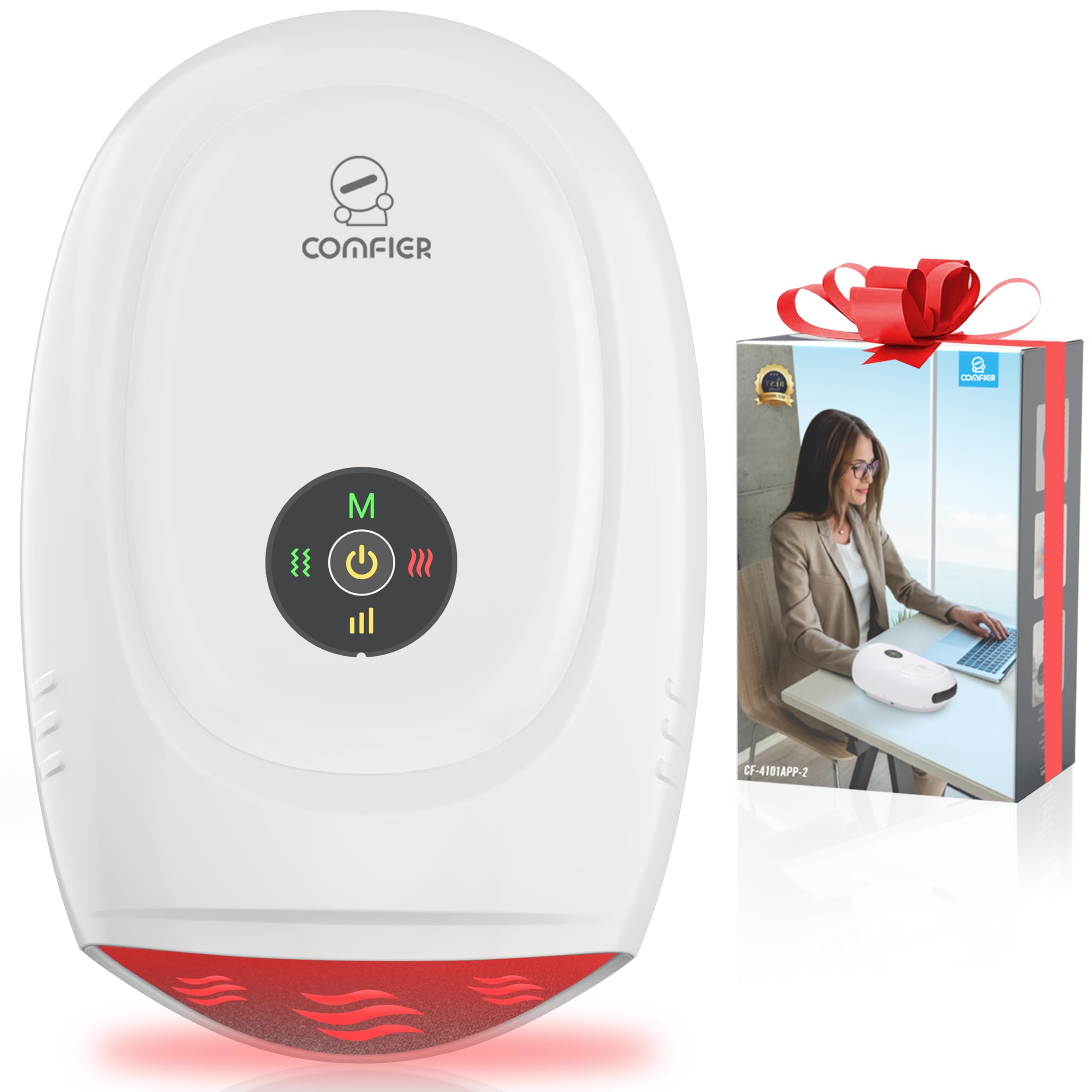 Hand Massager with Heat and Compression, Cordless Hand Massager for Arthritis and Carpal Tunnel, Gifts for Mom, Dads, Women and Men