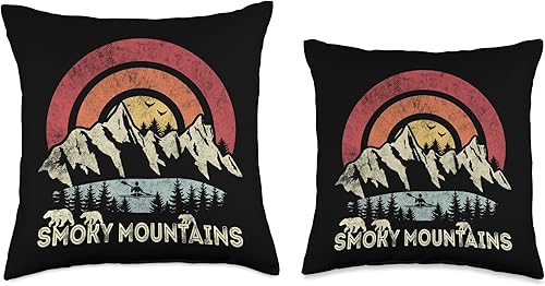 Vista 3 de Great Smoky Mountains National Park Gatlinburg TN Smoky Mountains National Park Tennessee North Carolina - Almohada de 18 x 18 pulgadas, multicolor