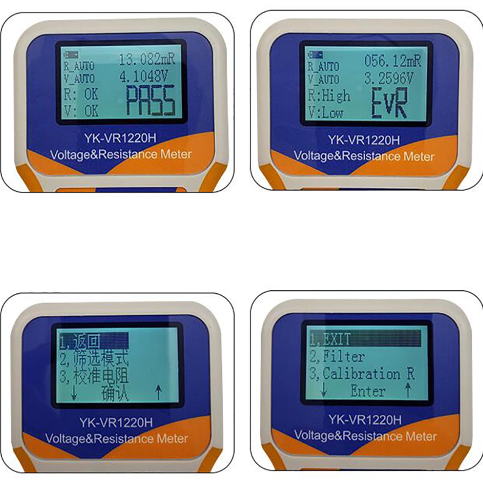 Jieotwice Medidor de Resistencia Interna de Tensión Comprobador de Baterías, Alta Precisión ±0,5