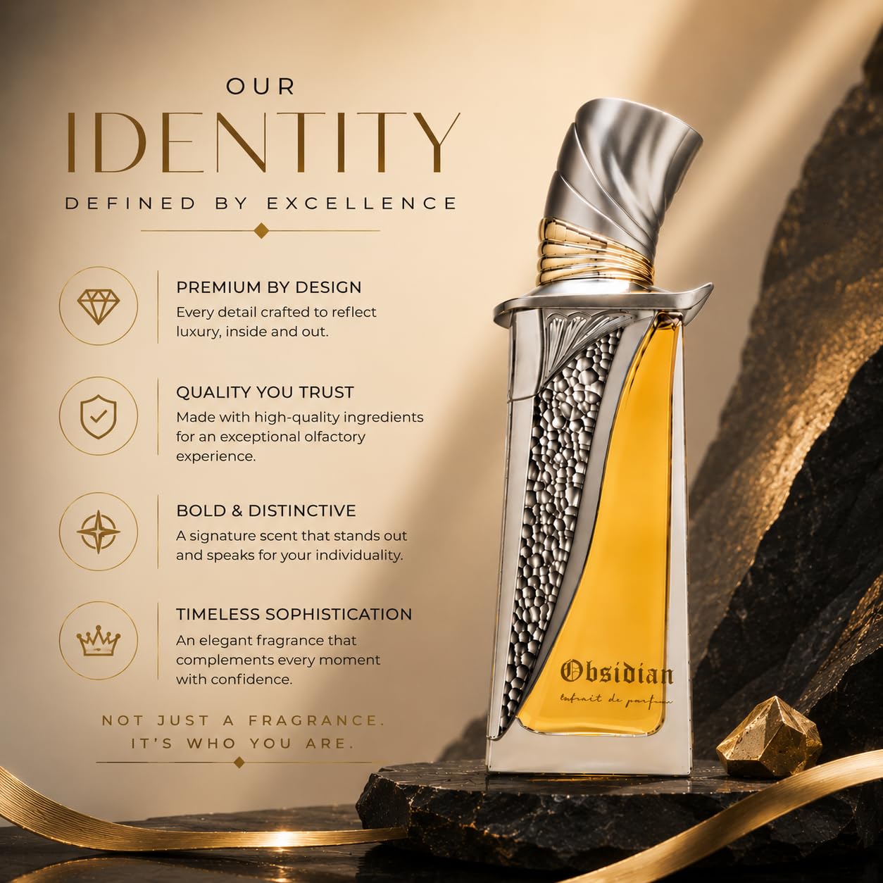 French Avenue Obsidian Extrait De Parfum, unisex, 100 ml, grejpfrut, bergamotka, koniak, cynamon, dąb tonka, drzewo sandałowe