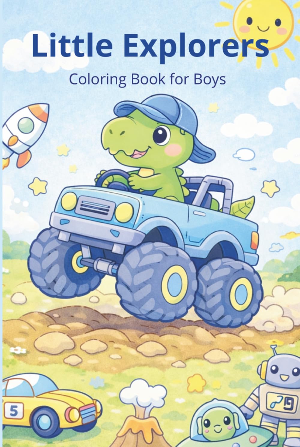 Little Explorers Coloring Book for Boys