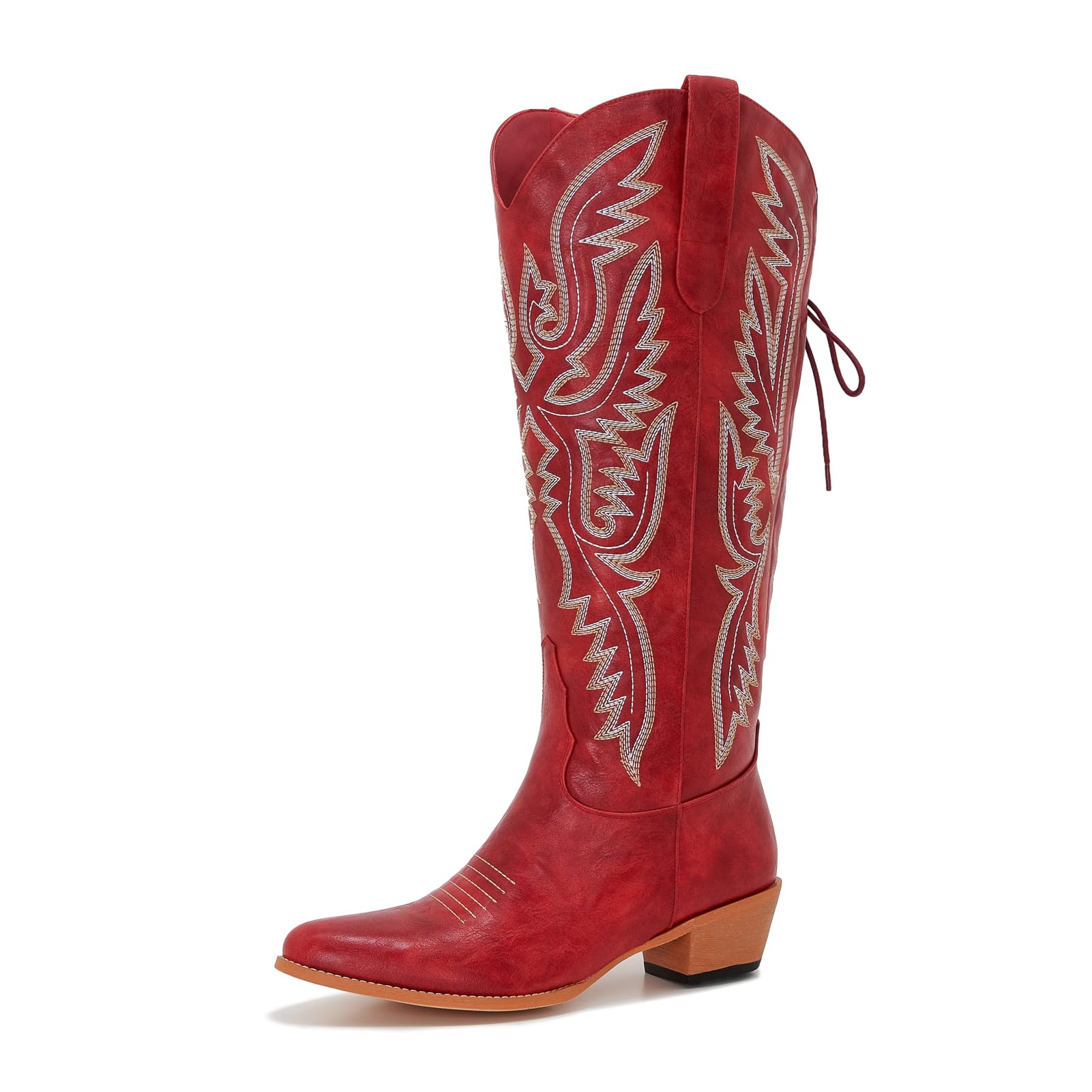 Uillnoodu Wide Calf Cowboy Boots